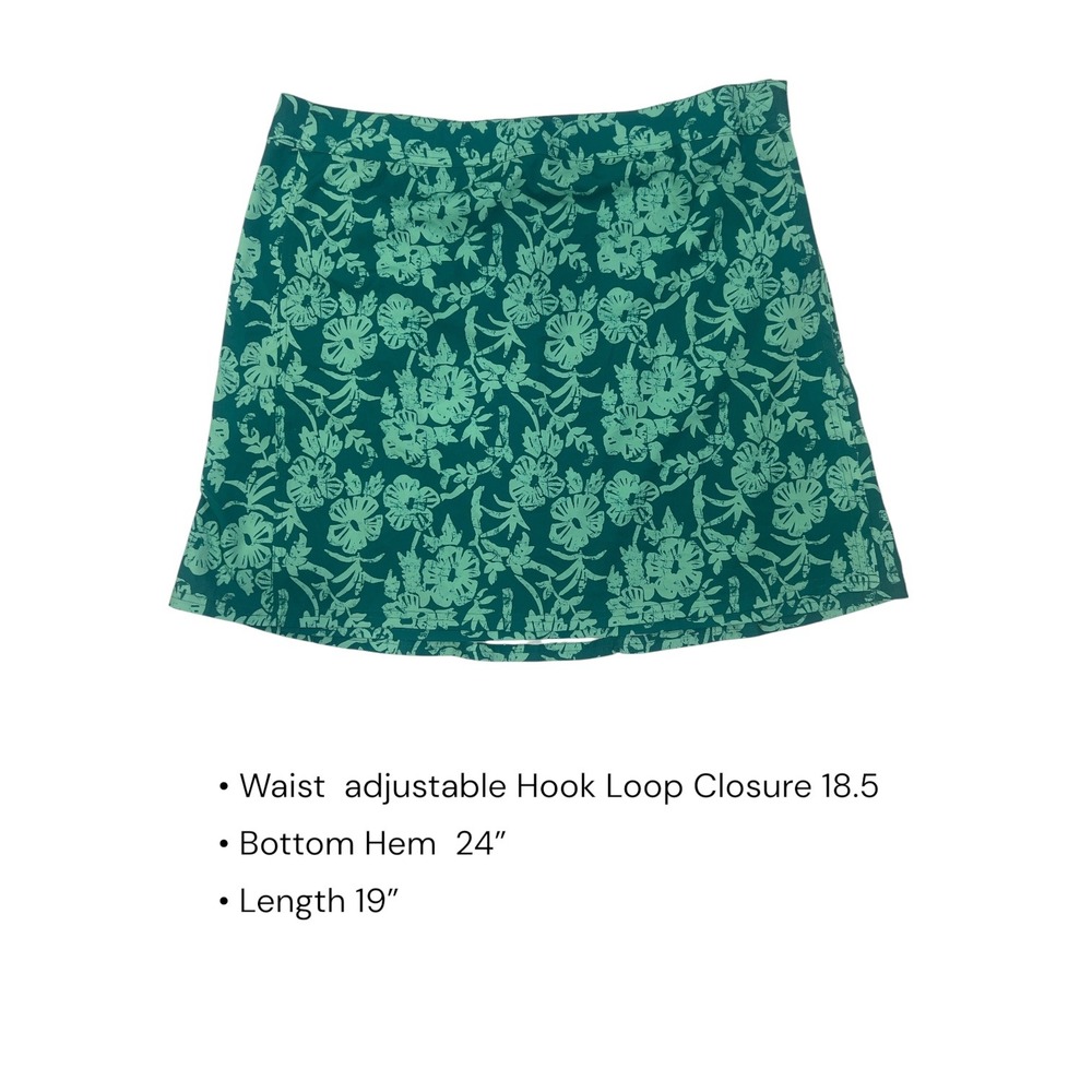 RipSkirt Hawaii XL Tropical Floral Wrap Skort Resort Coastal Vacation Adjustable - Picture 4 of 7